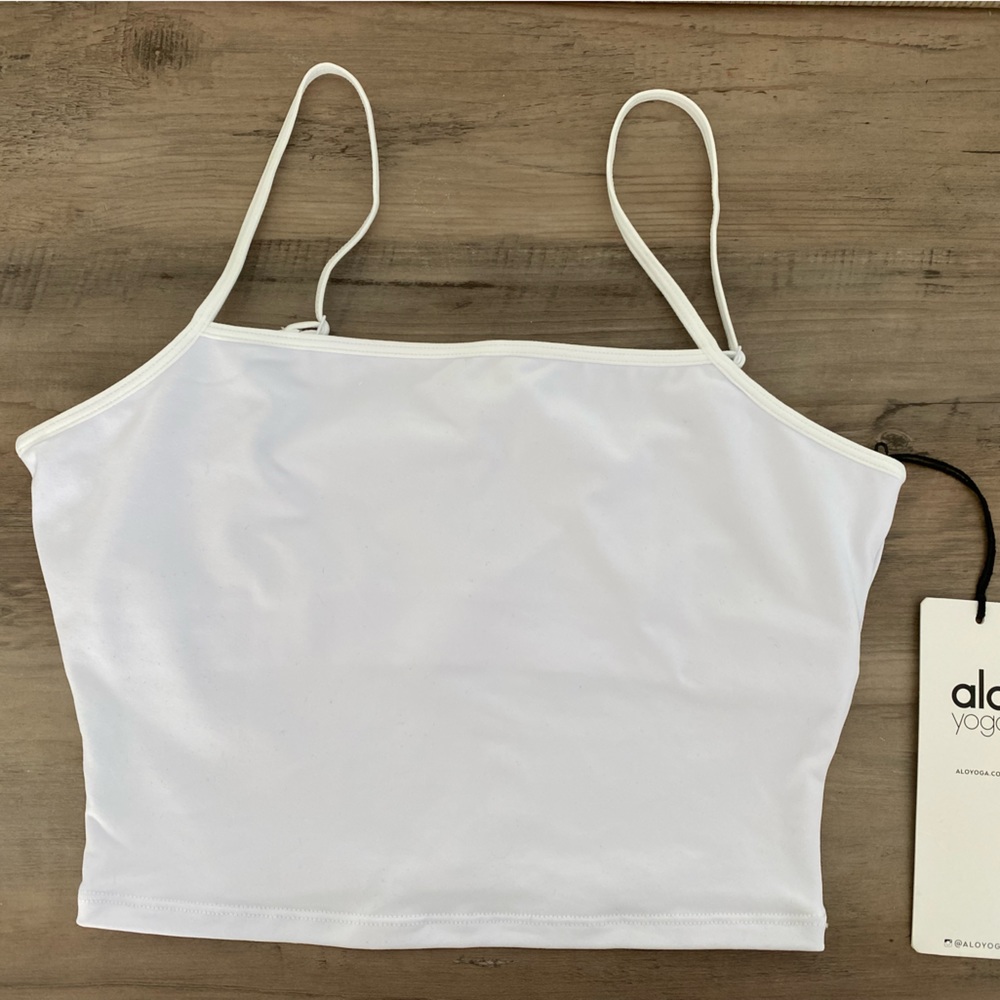 Alo Yoga Admire Cami Tank (White Size Small)